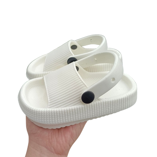 THE MINI CLOUDIES | KIDS' SUMMER SLIDES WITH SECURE BACK STRAP