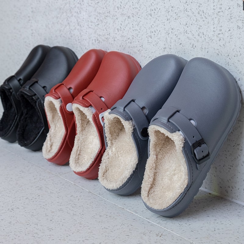 FUR-LINED CLOUD CLOGS – THICK SOLE NON-SLIP ORTHOPEDIC EVA SLIPPERS
