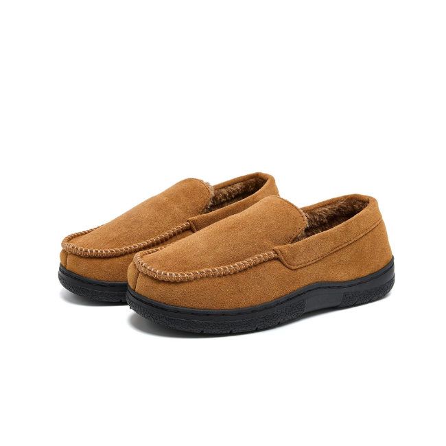 THE CLOUDIES | MEN'S MOCCASIN HOME SLIPPERS WITH ANTI-SHOCK SOLE