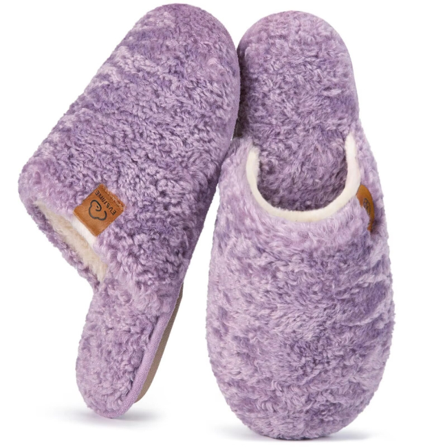 The Cloudies US | Unisex Angel Fleece Cozy Indoor Slippers - 80D Memory Foam House Shoes