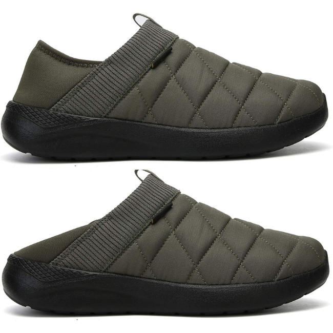 THE CLOUDIES | WARM WINTER SLIPPERS WITH CONVERTIBLE HEEL - INDOOR OUTDOOR COMFY HOUSE SHOES