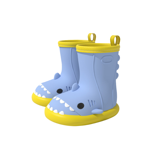 THE CLOUDIES | KIDS' WATERPROOF SHARK RAIN BOOTS