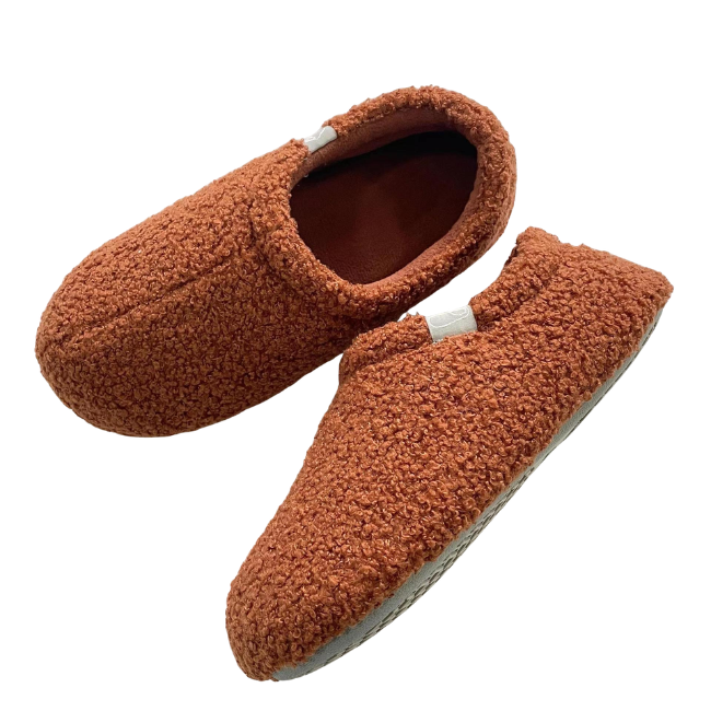 The Cloudies US | Unisex Teddy Fleece Full Back Cozy Indoor Slippers
