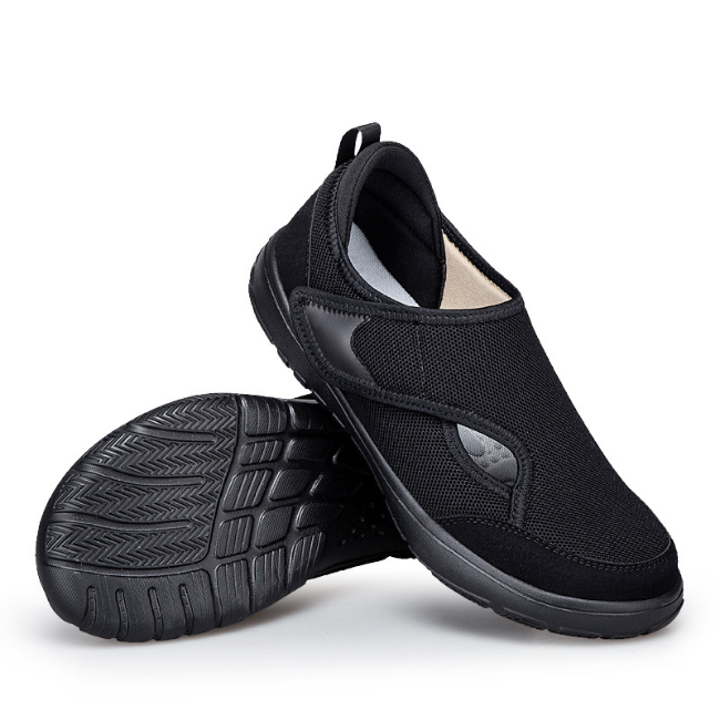 The Cloudies US | Wide-Fit Breathable Flyknit Walking Shoes with Adjustable Strap