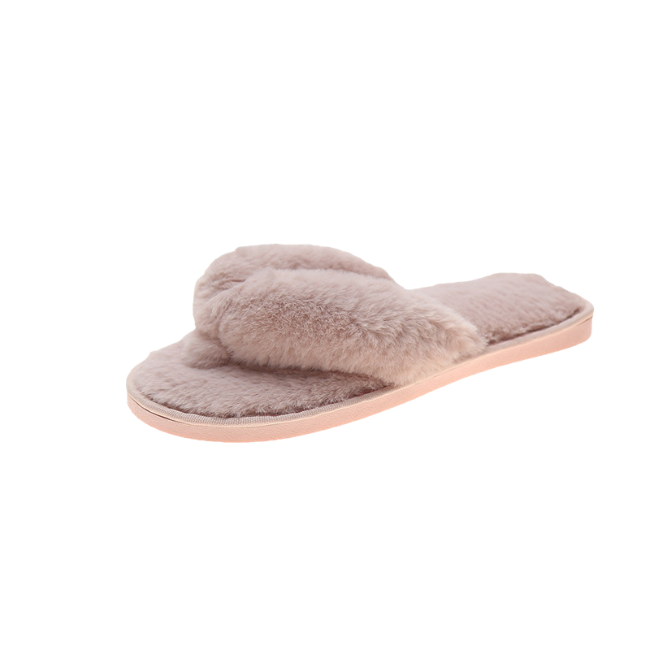 The Cloudies US | Winter Fuzzy Cross-Band Slippers for Women