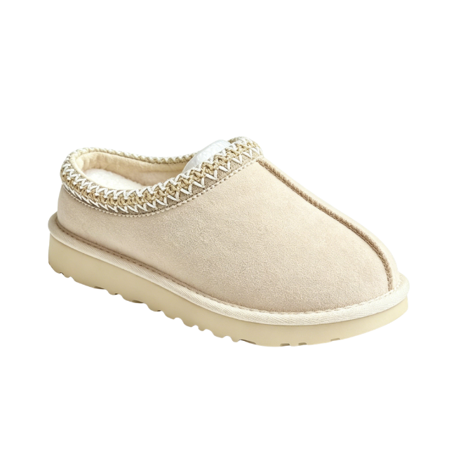 THE CLOUDIES | PLATFORM SHEARLING CLOGS - WARM FLEECE LINING SLIP-ON WINTER SLIPPERS FOR WOMEN