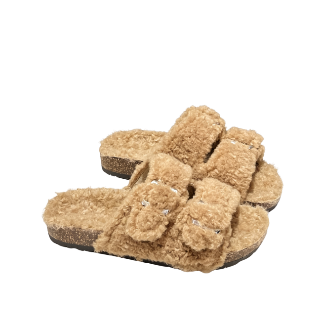 The Cloudies US | Cozy Double-Buckle Fleece Birkenstock Slippers