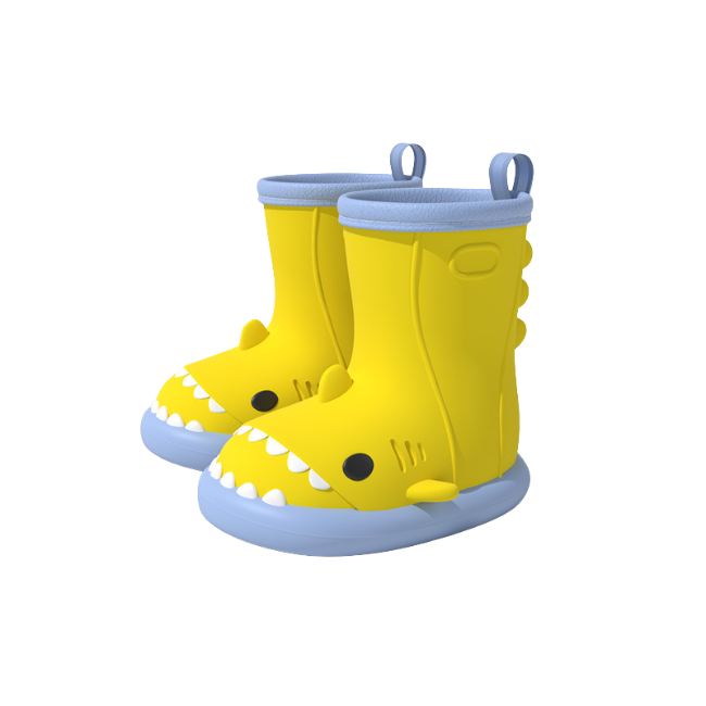 THE CLOUDIES | KIDS' WATERPROOF SHARK RAIN BOOTS
