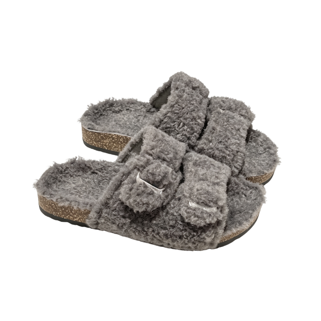 The Cloudies US | Cozy Double-Buckle Fleece Birkenstock Slippers