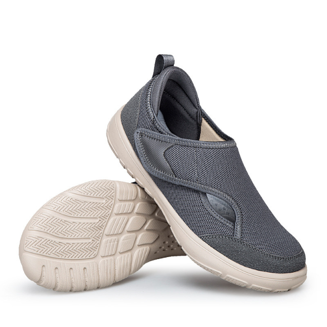 The Cloudies US | Wide-Fit Breathable Flyknit Walking Shoes with Adjustable Strap