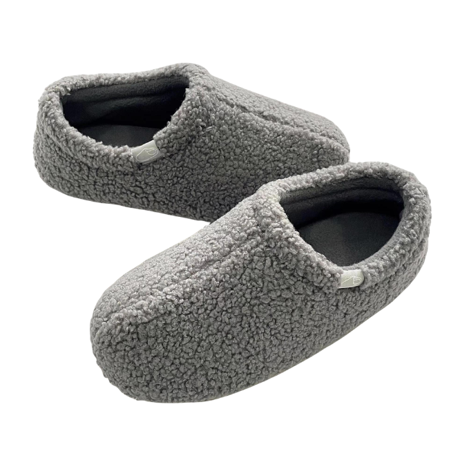 The Cloudies US | Unisex Teddy Fleece Full Back Cozy Indoor Slippers