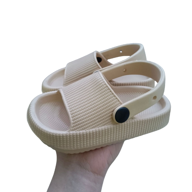 THE MINI CLOUDIES | KIDS' SUMMER SLIDES WITH SECURE BACK STRAP
