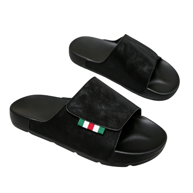 THE CLOUDIES | MEN'S SUMMER CORK SLIDES - LIGHTWEIGHT WATERPROOF BEACH SLIPPERS