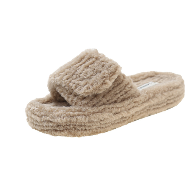THE CLOUDIES | PLATFORM FUR SLIPPERS - COZY WINTER SLIDES