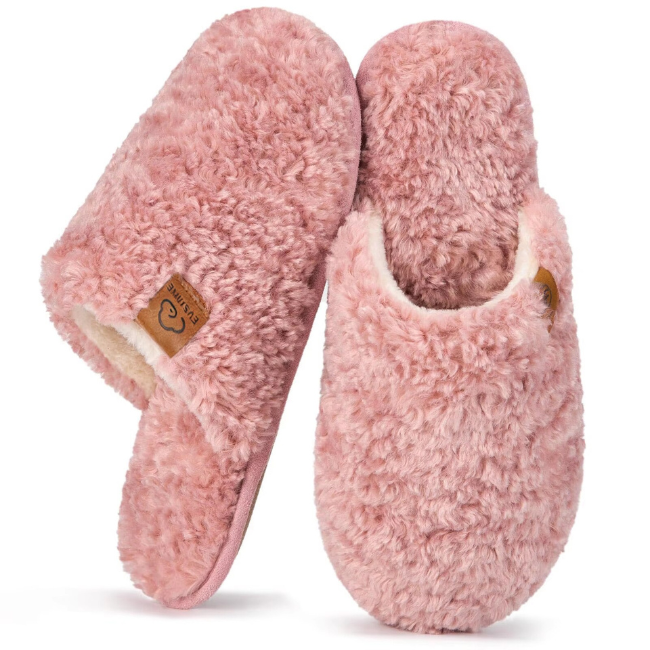 The Cloudies US | Unisex Angel Fleece Cozy Indoor Slippers - 80D Memory Foam House Shoes