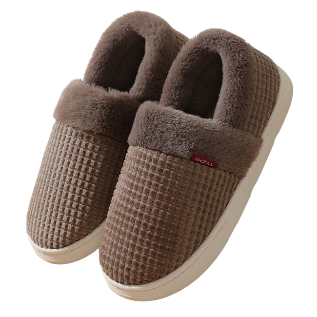 The Cloudies US | Unisex Cozy Fleece Winter Slippers with Thick Sole