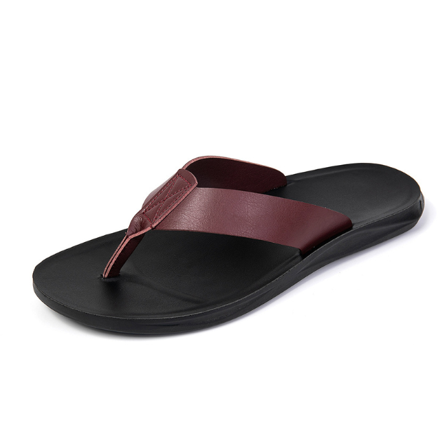 THE CLOUDIES | MEN'S FASHION BEACH FLIP FLOPS - SOFT CUSHION SOLE SUMMER SLIPPERS