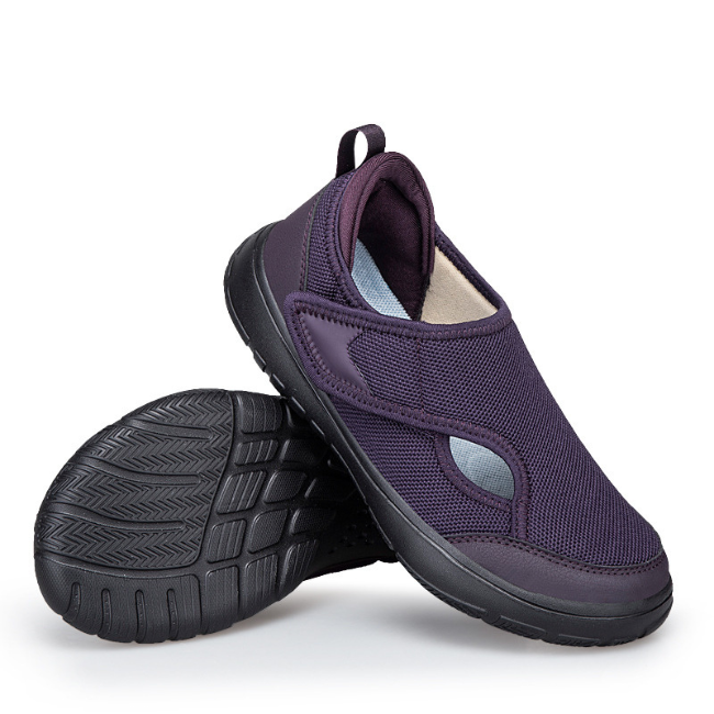 The Cloudies US | Wide-Fit Breathable Flyknit Walking Shoes with Adjustable Strap