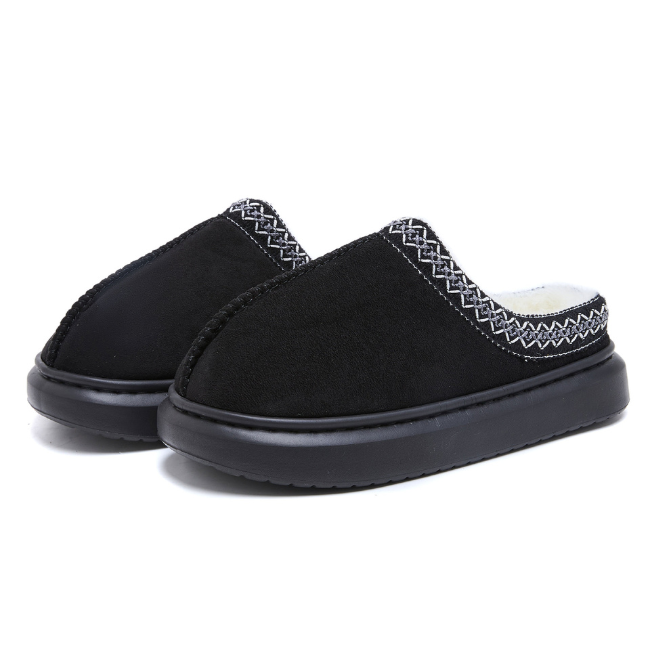 THE CLOUDIES | ETHNO-CHIC WINTER SLIPPERS WITH PLUSH LINING & THICK SOLE