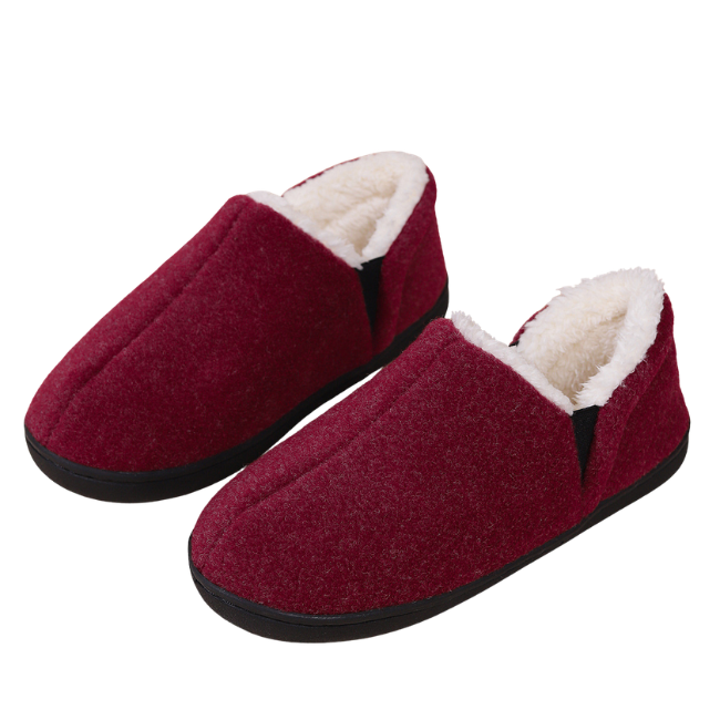 The Cloudies US | Fleece Lined Full-Back Winter Slippers - Non-Slip Indoor Outdoor House Shoes