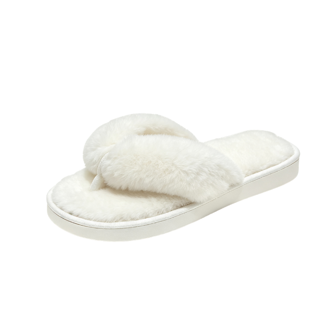 The Cloudies US | Winter Fuzzy Cross-Band Slippers for Women