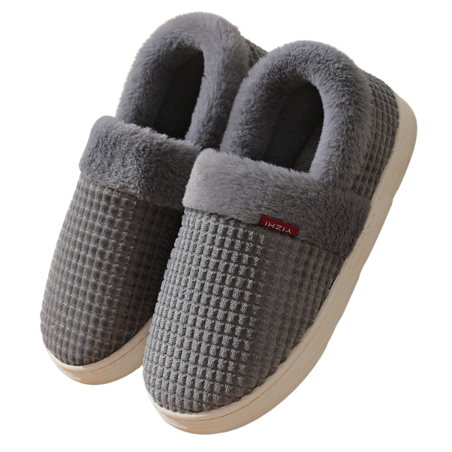 The Cloudies US | Unisex Cozy Fleece Winter Slippers with Thick Sole