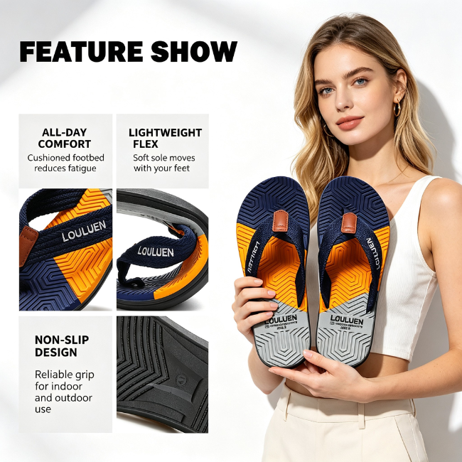 The Cloudies US - Men's Premium Anti-Slip Flip Flops