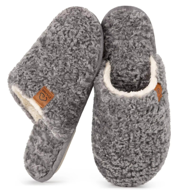 The Cloudies US | Unisex Angel Fleece Cozy Indoor Slippers - 80D Memory Foam House Shoes