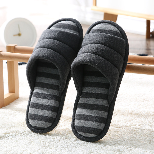 The Cloudies US | Unisex Cotton Linen Indoor Slippers with Silent Anti-Slip Sole