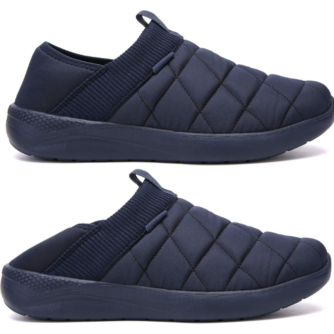 THE CLOUDIES | WARM WINTER SLIPPERS WITH CONVERTIBLE HEEL - INDOOR OUTDOOR COMFY HOUSE SHOES