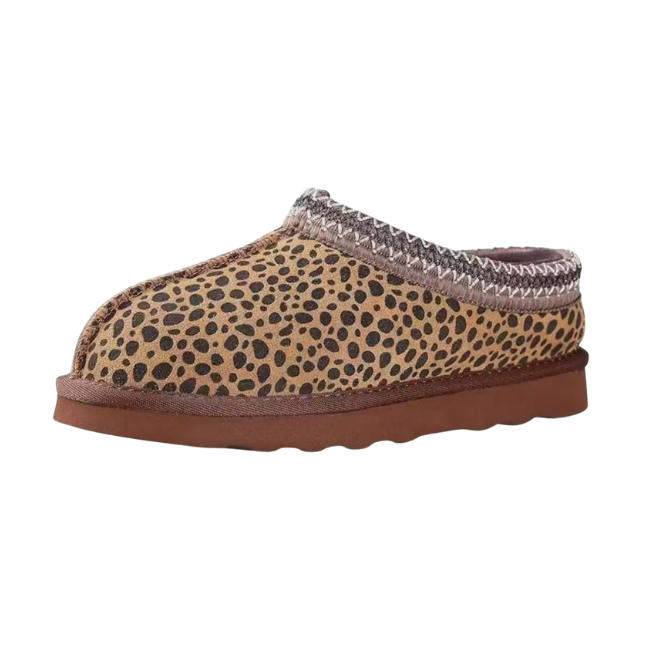 THE CLOUDIES | PLATFORM SHEARLING CLOGS - WARM FLEECE LINING SLIP-ON WINTER SLIPPERS FOR WOMEN