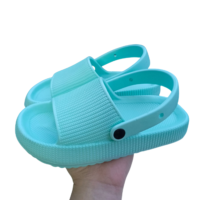 THE MINI CLOUDIES | KIDS' SUMMER SLIDES WITH SECURE BACK STRAP
