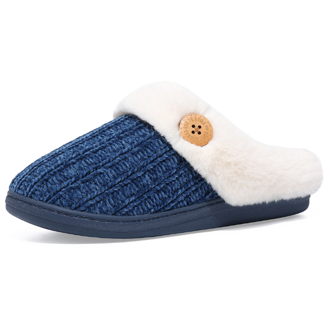 The Cloudies US | Women's Cozy Fluffy Slippers - Winter Warm Indoor House Shoes