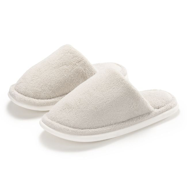 PLUSH INDOOR SLIPPERS WITH SOFT FLEECE LINING - THICK CUSHION, ANTI-SLIP SOLE
