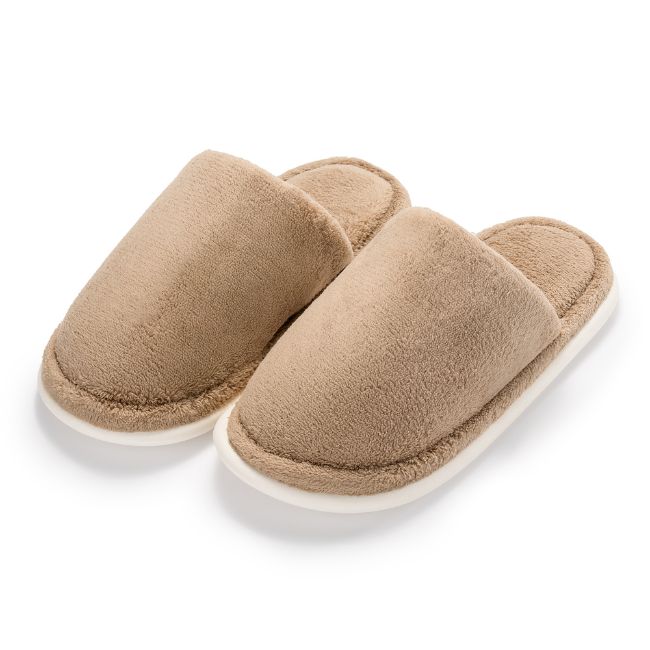 PLUSH INDOOR SLIPPERS WITH SOFT FLEECE LINING - THICK CUSHION, ANTI-SLIP SOLE