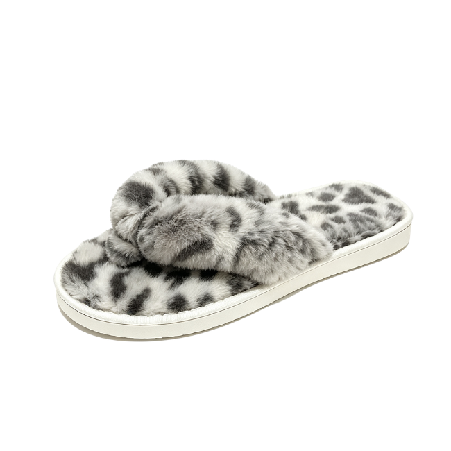 The Cloudies US | Winter Fuzzy Cross-Band Slippers for Women