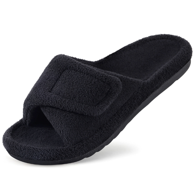 THE CLOUDIES | WOMEN'S ORTHOPEDIC FLEECE SLIDES - ADJUSTABLE INDOOR/OUTDOOR WINTER SLIPPERS