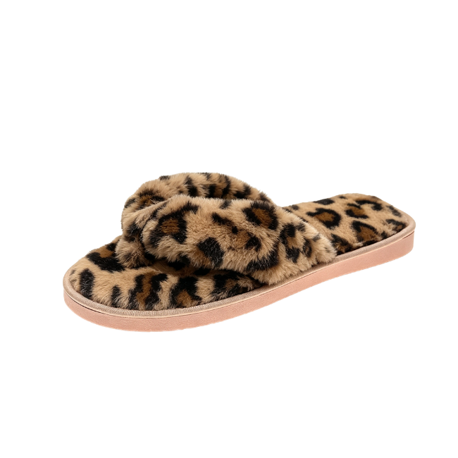 The Cloudies US | Winter Fuzzy Cross-Band Slippers for Women