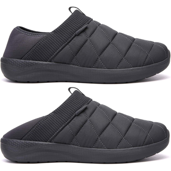 THE CLOUDIES | WARM WINTER SLIPPERS WITH CONVERTIBLE HEEL - INDOOR OUTDOOR COMFY HOUSE SHOES