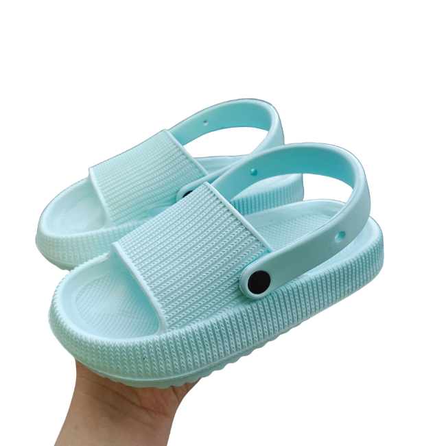 THE MINI CLOUDIES | KIDS' SUMMER SLIDES WITH SECURE BACK STRAP