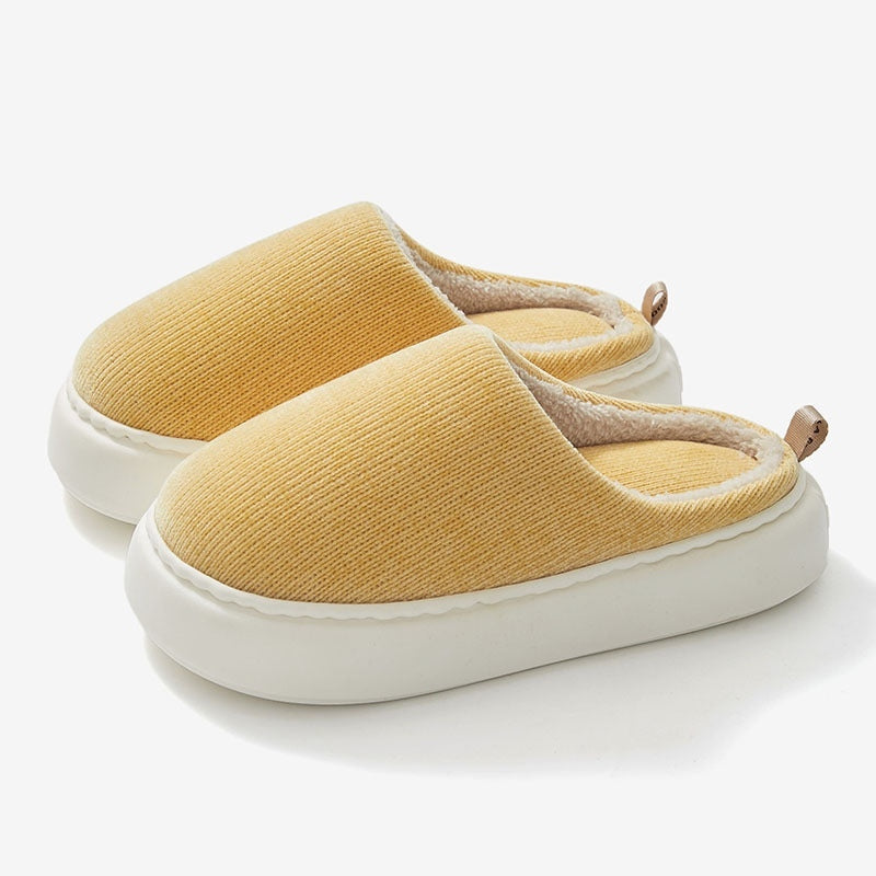 MEMORY FOAM SLIPPERS – SOFT PLUSH INDOOR HOUSE SHOES WITH NON-SLIP SOLE