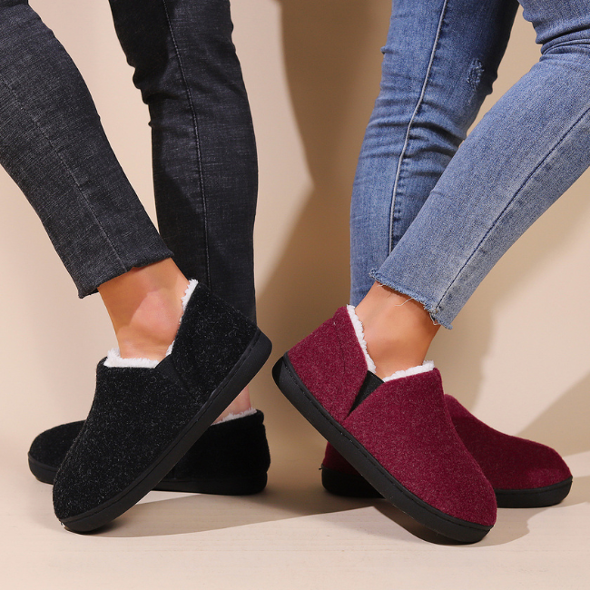 The Cloudies | Fleece Lined Full-Back Winter Slippers - Non-Slip Indoor Outdoor House Shoes
