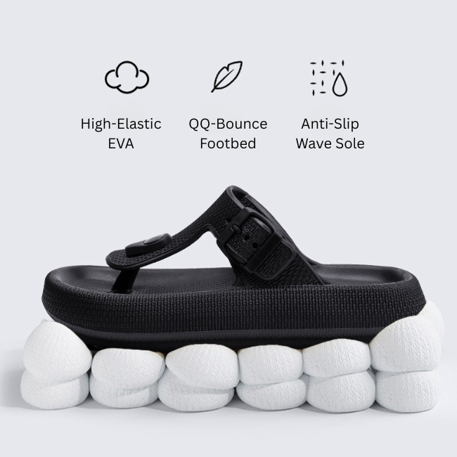 THE CLOUDIES | LIGHTWEIGHT EVA FLIP FLOPS - NON-SLIP & SOFT SUMMER SLIDES
