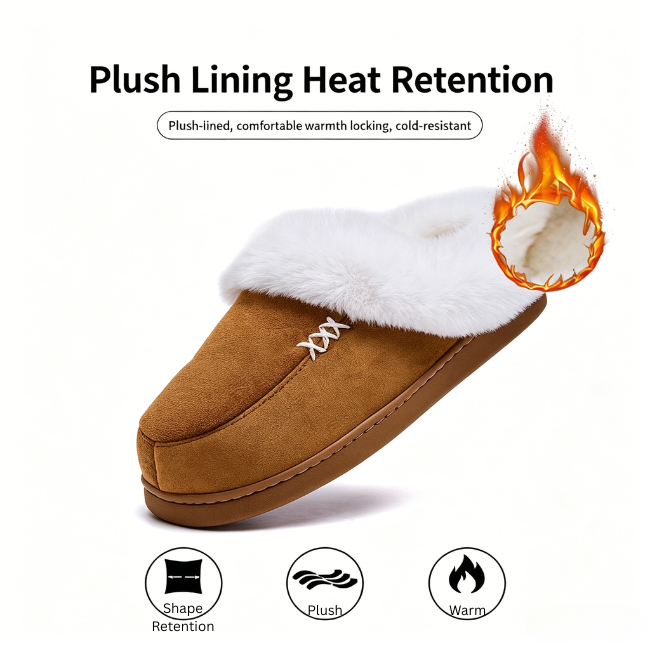 THE CLOUDIES | COZY PLUSH WINTER SLIPPERS - THICK SOLE & NON-SLIP