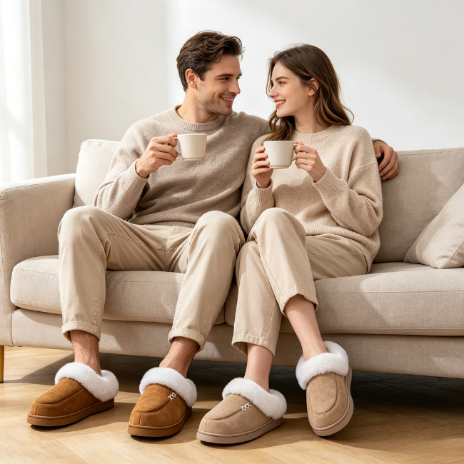THE CLOUDIES | COZY PLUSH WINTER SLIPPERS - THICK SOLE & NON-SLIP