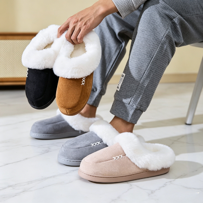 THE CLOUDIES | COZY PLUSH WINTER SLIPPERS - THICK SOLE & NON-SLIP