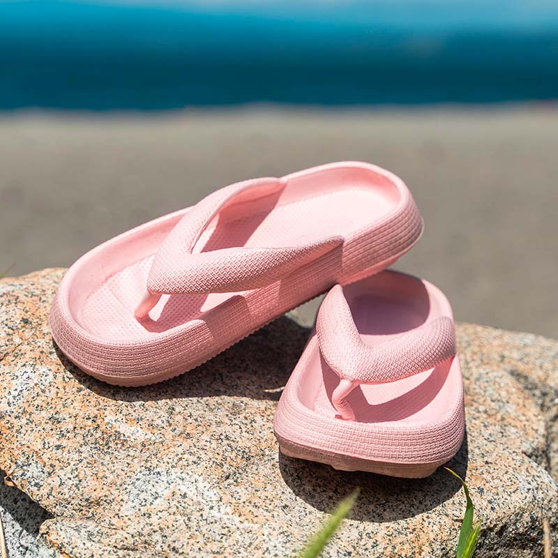 THICK PLATFORM CLOUD FLIP FLOPS FOR PAIN RELIEF - SOFT EVA CUSHION & ANTI-SLIP SOLE