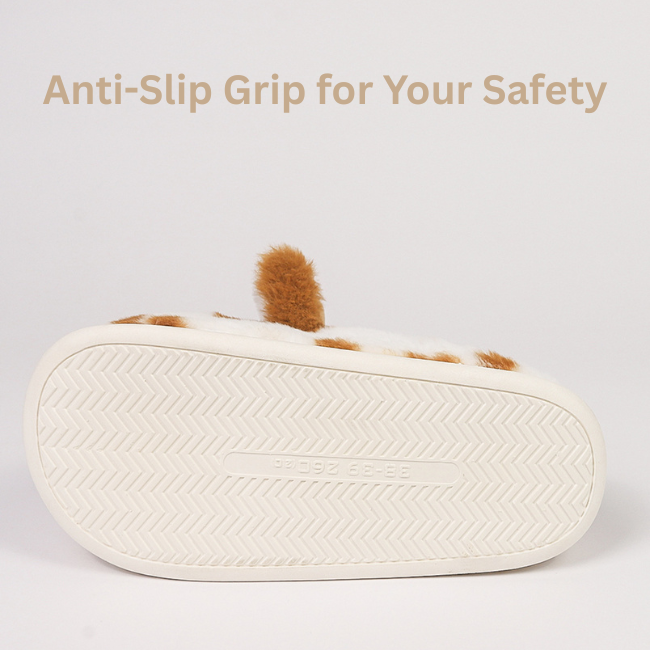 THE CLOUDIES | SPOTTED COW PLUSH WINTER SLIPPERS