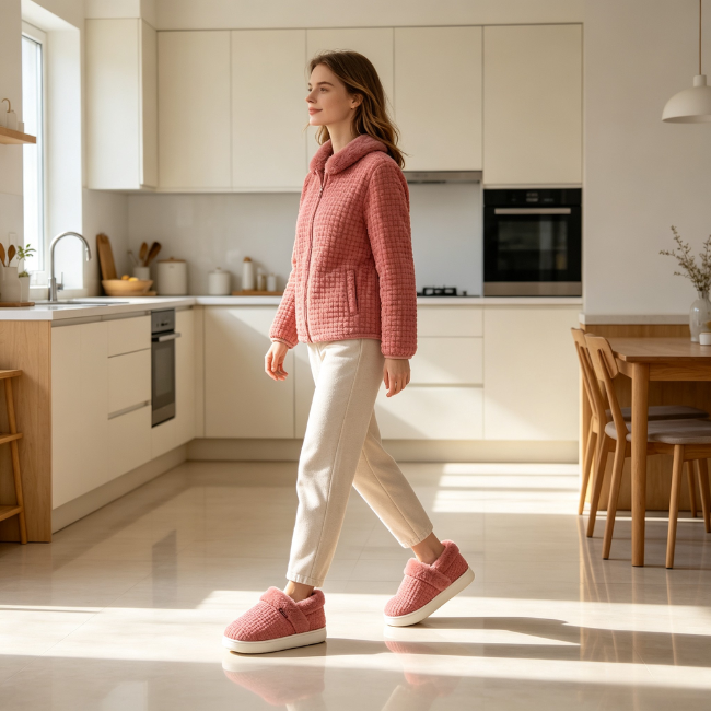 The Cloudies US | Unisex Cozy Fleece Winter Slippers with Thick Sole