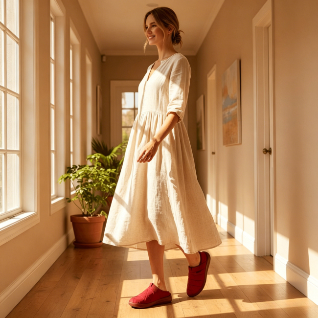 THE CLOUDIES | WARM WINTER SLIPPERS WITH CONVERTIBLE HEEL - INDOOR OUTDOOR COMFY HOUSE SHOES